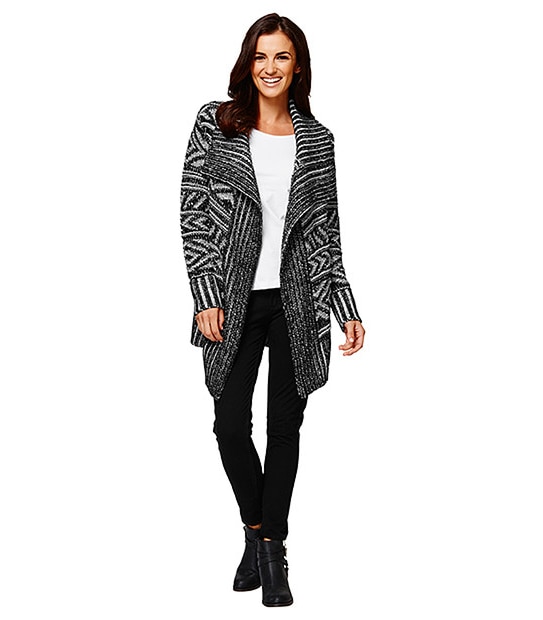 Aztec Jacquard Cardigan Target Australia