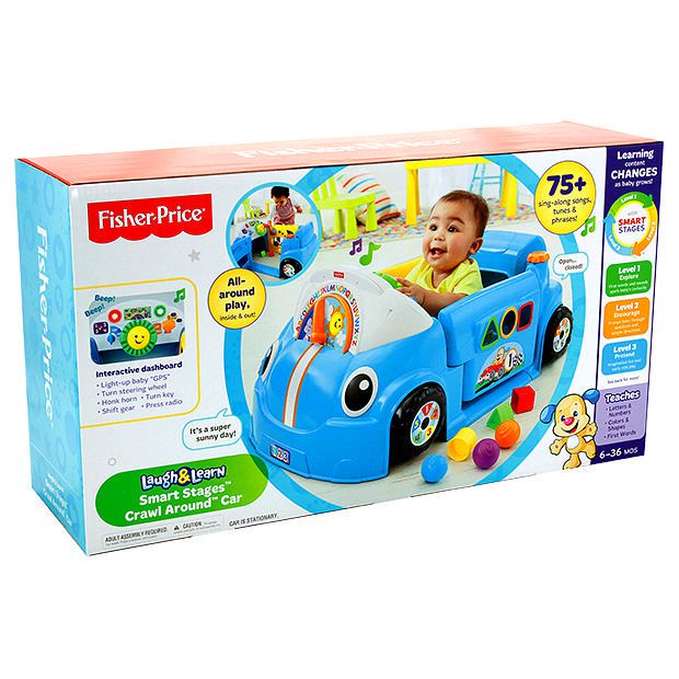 laugh and learn smart stages car blue