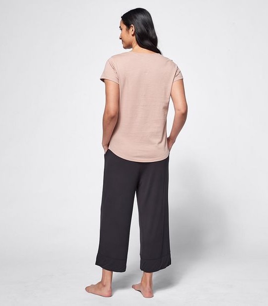 Cotton Basic Sleep T-Shirt - Rose Pink