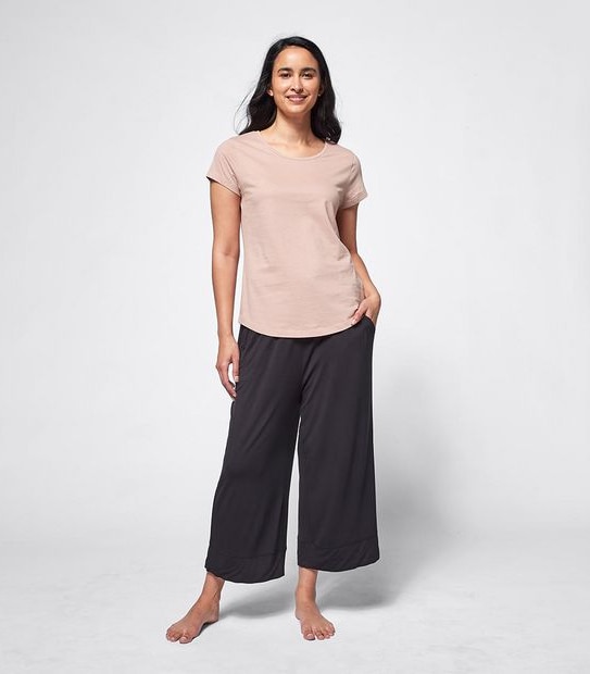 Cotton Basic Sleep T-Shirt - Rose Pink