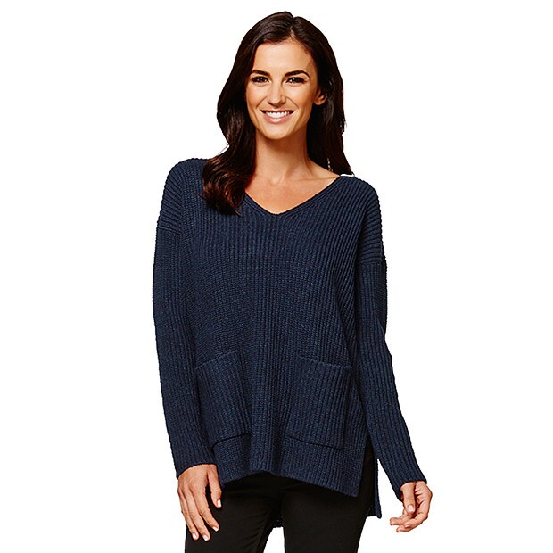 Fishermans Rib Sweater - Peacoat Fishermans Rib Sweater - Peacoat