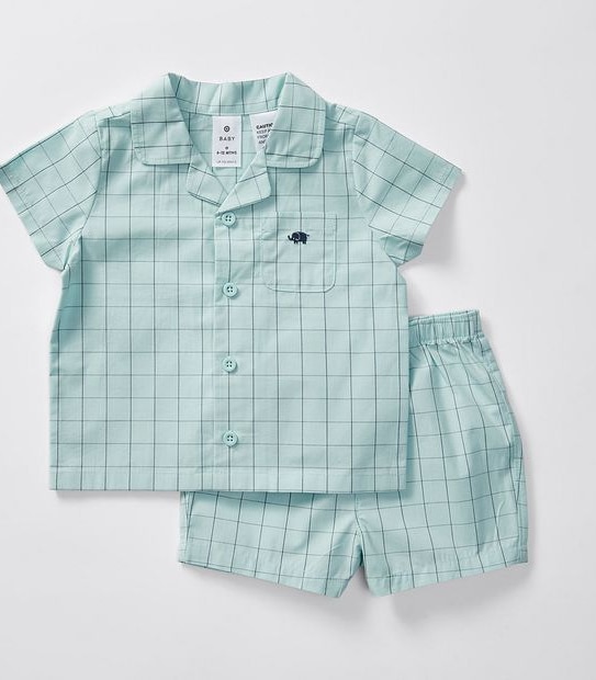 Baby Grid Pyjama Set