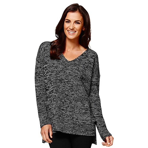 Fishermans Rib Sweater - Black/White Fishermans Rib Sweater - Black/White