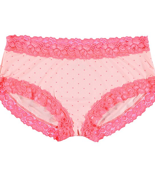Microfibre Boyleg Brief - Pink Spot