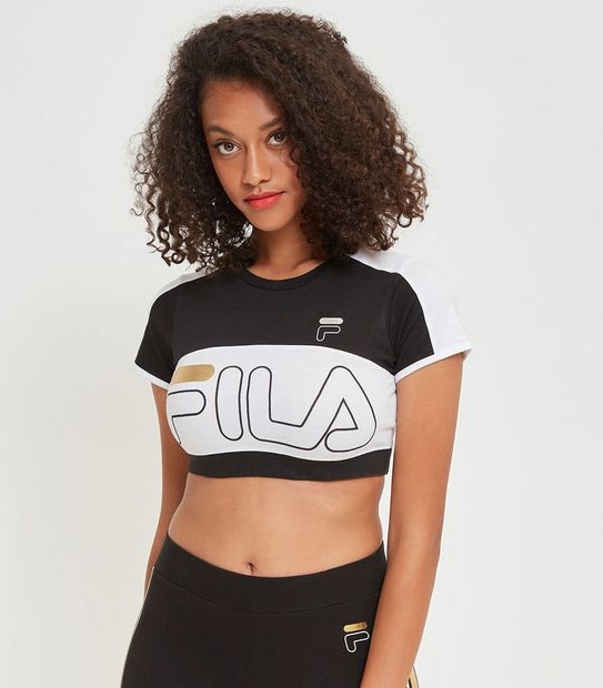 Fila Contrast Crop T-Shirt