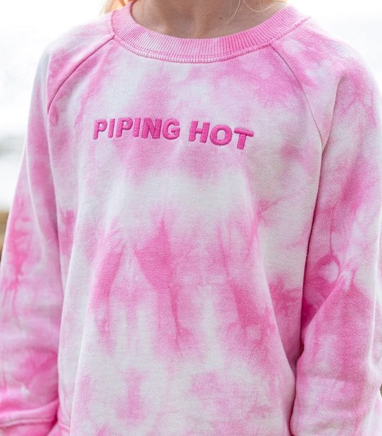 Piping Hot Tie Dye Jumper - Pink