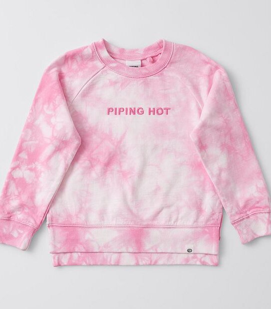 Piping Hot Tie Dye Jumper - Pink