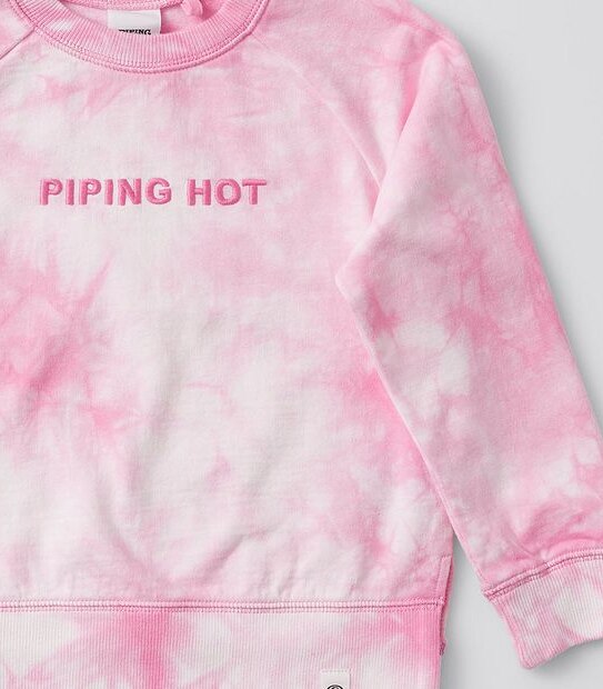Piping Hot Tie Dye Jumper - Pink