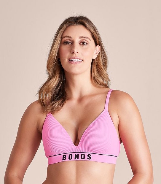 Bonds Retro Rib T-Shirt Crop Bra; Style: YXF7T