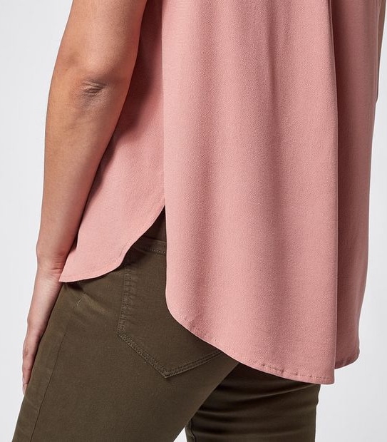 Sonia Sleeveless Notch Neck Blouse - Old Rose Pink