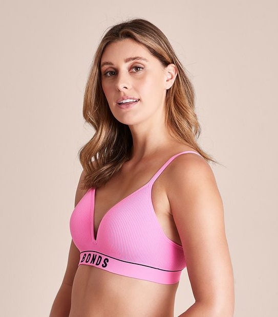 Bonds Retro Rib T-Shirt Crop Bra; Style: YXF7T