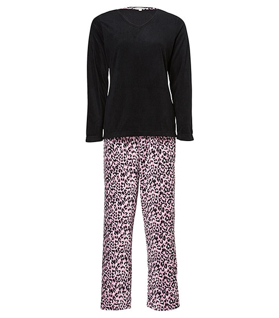 Microfleece Pyjama Set - Black