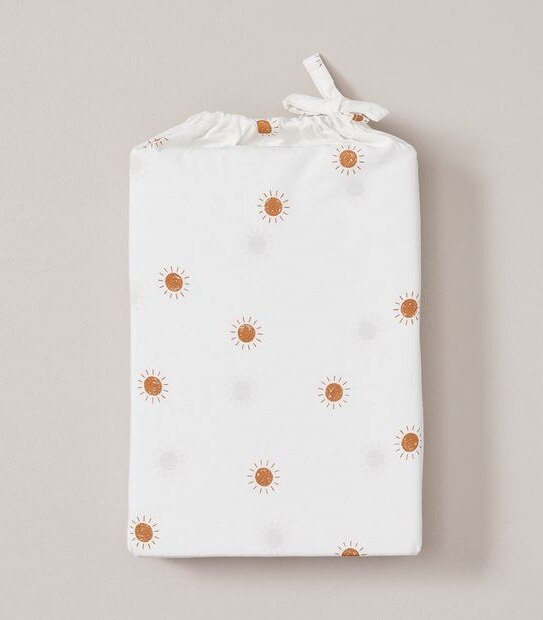 bub. Organic Cotton Fitted Cot Sheet