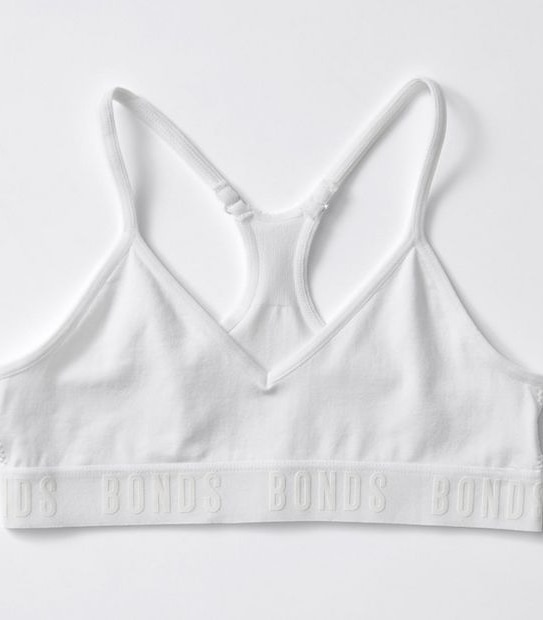 Bonds Super Stretchies Racer Crop 2 Pack - White