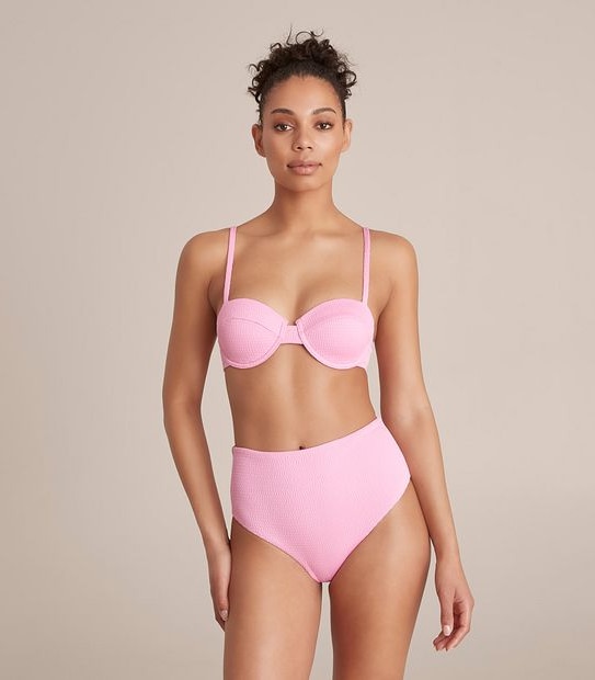 Lily Loves Textured Shell Bikini Top