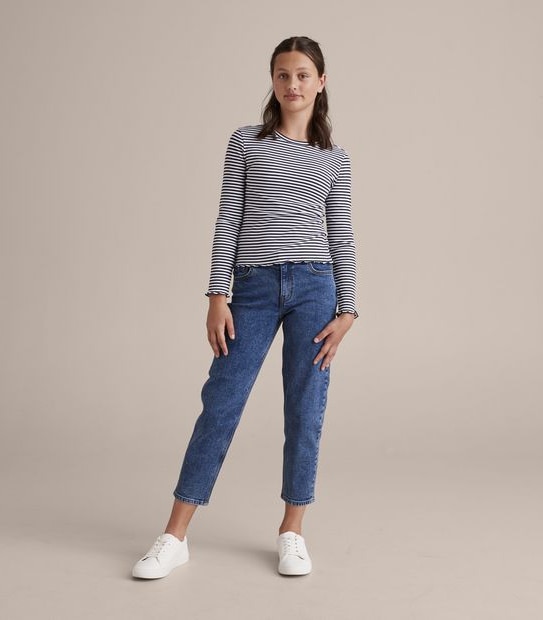 Rib Long Sleeve Top