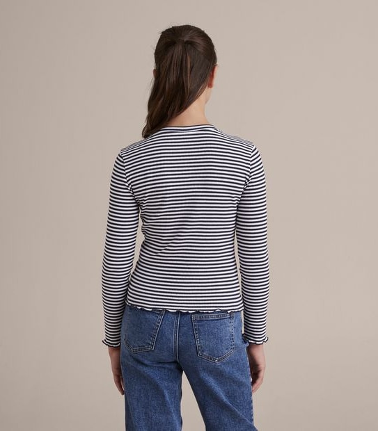 Rib Long Sleeve Top