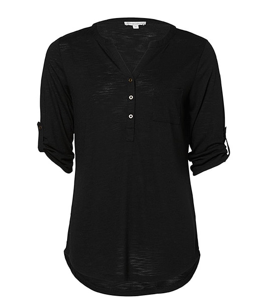 Henley Top - Black 4 of 5
