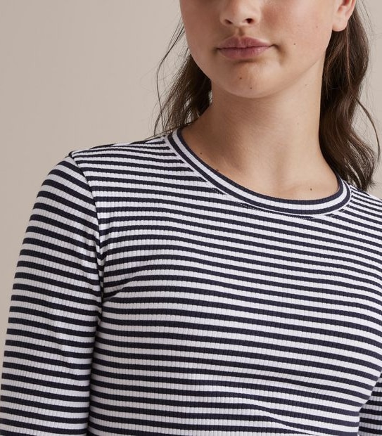 Rib Long Sleeve Top