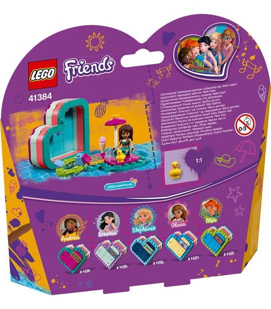 LEGO&reg; Friends Andrea's Summer Heart Box 41384