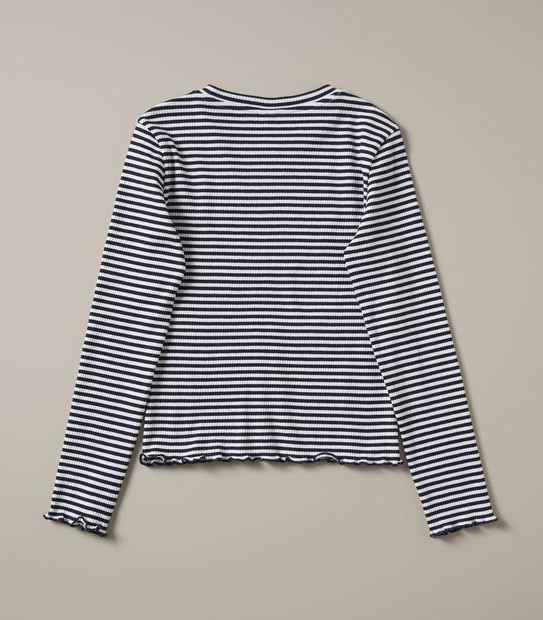 Rib Long Sleeve Top