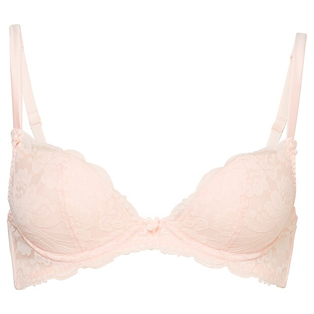 Collette Dinnigan Wild Hearts Sunset Plunge Bra - Powder Pink Collette Dinnigan Wild Hearts Sunset Plunge Bra - Powder Pink