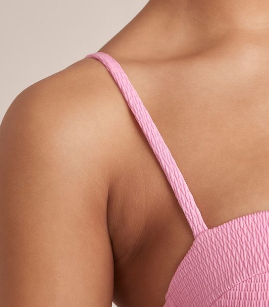 Lily Loves Textured Shell Bikini Top