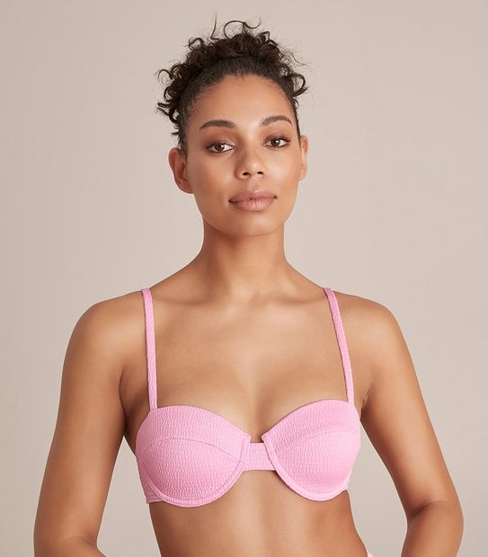 Lily Loves Textured Shell Bikini Top
