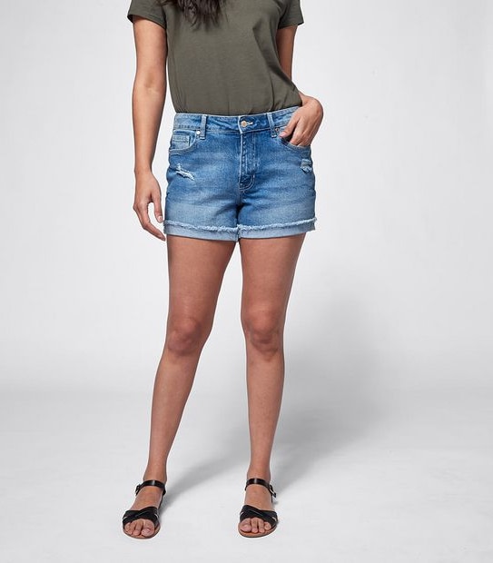 Cut Off Denim Shorts 