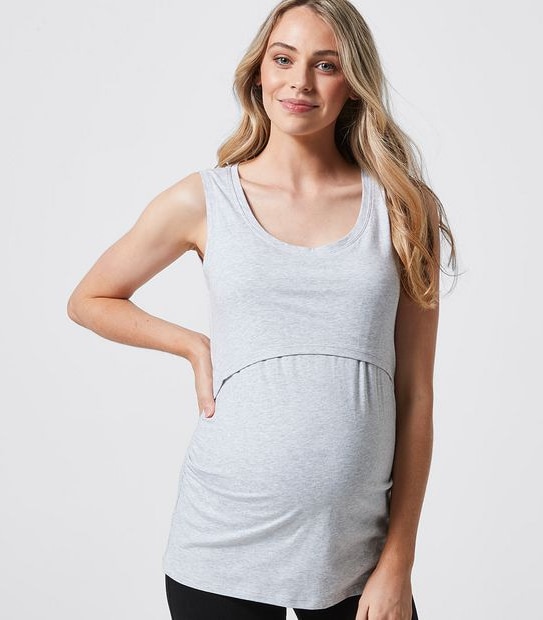 Maternity Organic Cotton Nursing Tank 