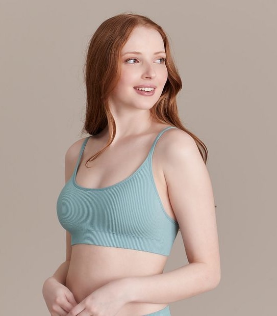 Lily Loves Ribbed Strappy Crop Top