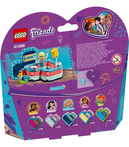 LEGO&reg; Friends Stephanie's Summer Heart Box 41386