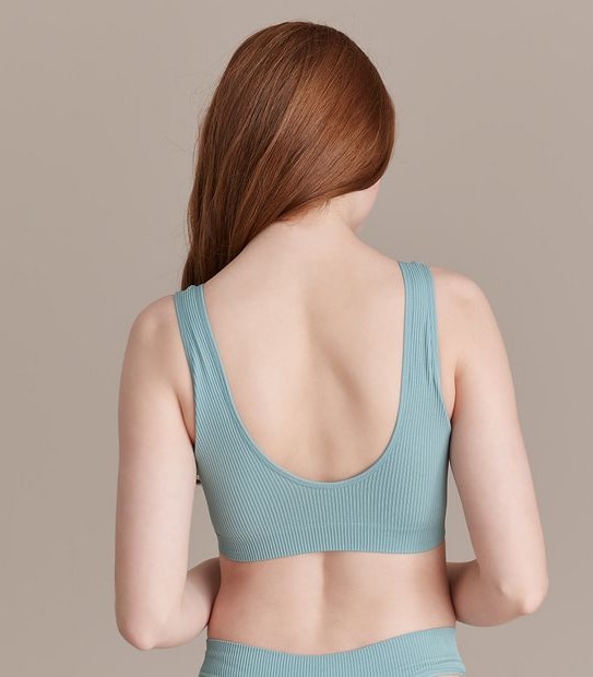 Lily Loves Plunge Rib Crop Top; Style: LCT28048