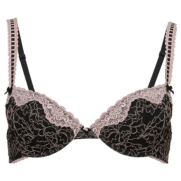 Collette Dinnigan Wild Hearts Smokey Lilac Balconette Bra Collette Dinnigan Wild Hearts Smokey Lilac Balconette Bra