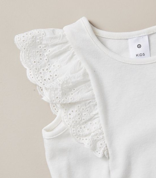 Frill Embroidered Tank