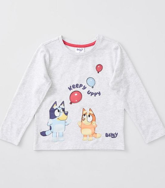 Bluey Long Sleeve Top - Grey