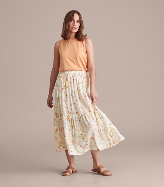Preview Midi Tiered Skirt