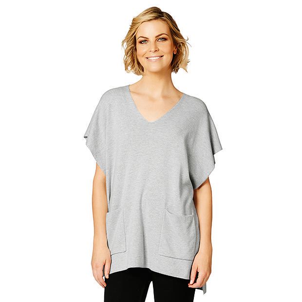 Patch Pocket Tunic - Grey Marle Patch Pocket Tunic - Grey Marle