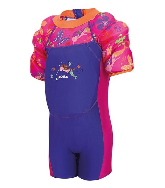 Zoggs Water Wings Floatsuit - Mermaid Flower