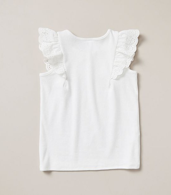 Frill Embroidered Tank