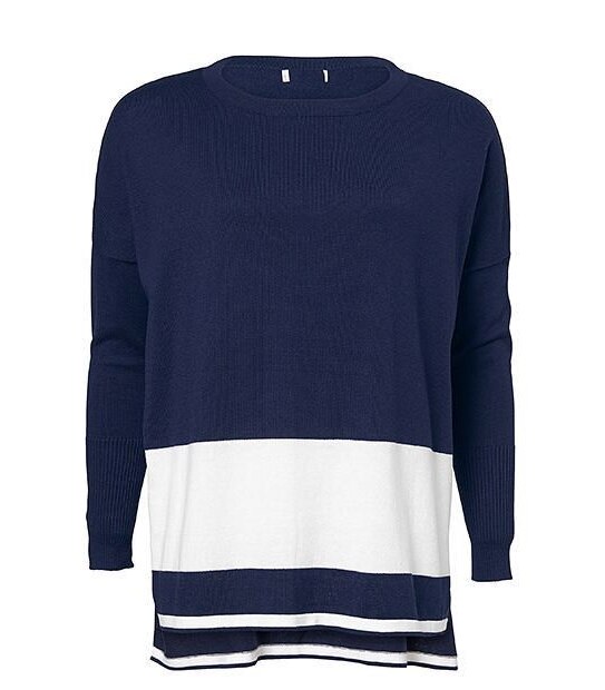 Oversized Crew Knit - Peacoat 4 of 5