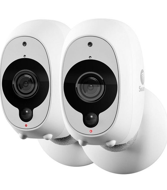 Swann&reg; Smart Security Camera Wire-Free 1080P Full HD Battery Video Camera 2 Pack - SWWHD-INTCAMPK2-AU