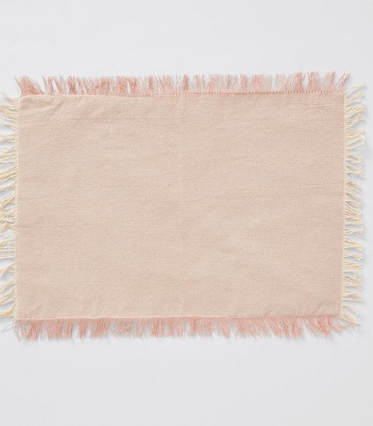 Cross Dyed Fringe Placemat 