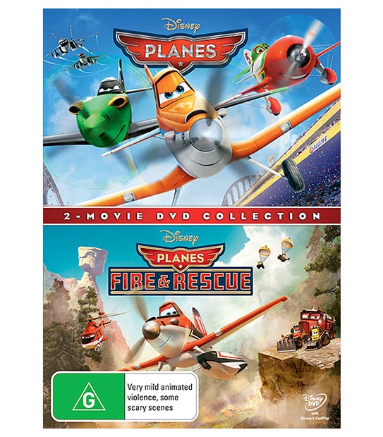 2 Movie DVD Collection: Disney Planes + Disney Planes Fire & Rescue - DVD