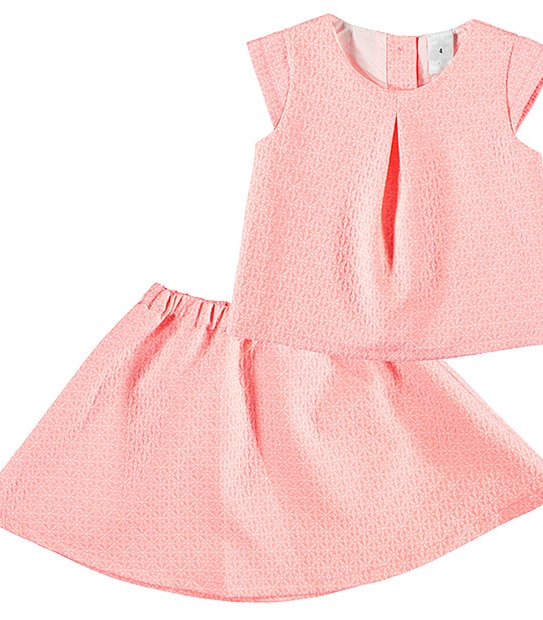 Girls' 2 Piece Skirt And Top Set