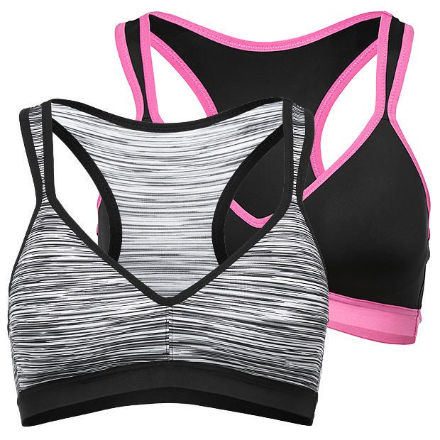 2 Pack Low Impact Sports Crops, Style:CN1472GV 2 Pack Low Impact Sports Crops, Style:CN1472GV