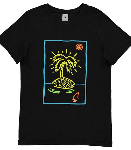 Boys' Short Sleeve Slub Palm Tree T-Shirt