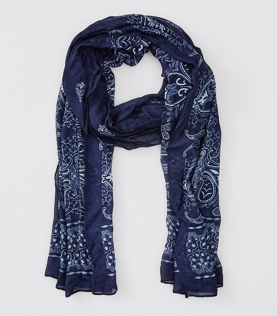 Midweight Woven Scarf - Tile Print