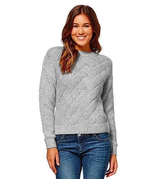 Lily Loves Cable Knit Jumper - Grey