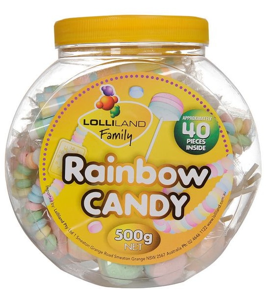 Lolliland: Rainbow Candy Jar - 500g